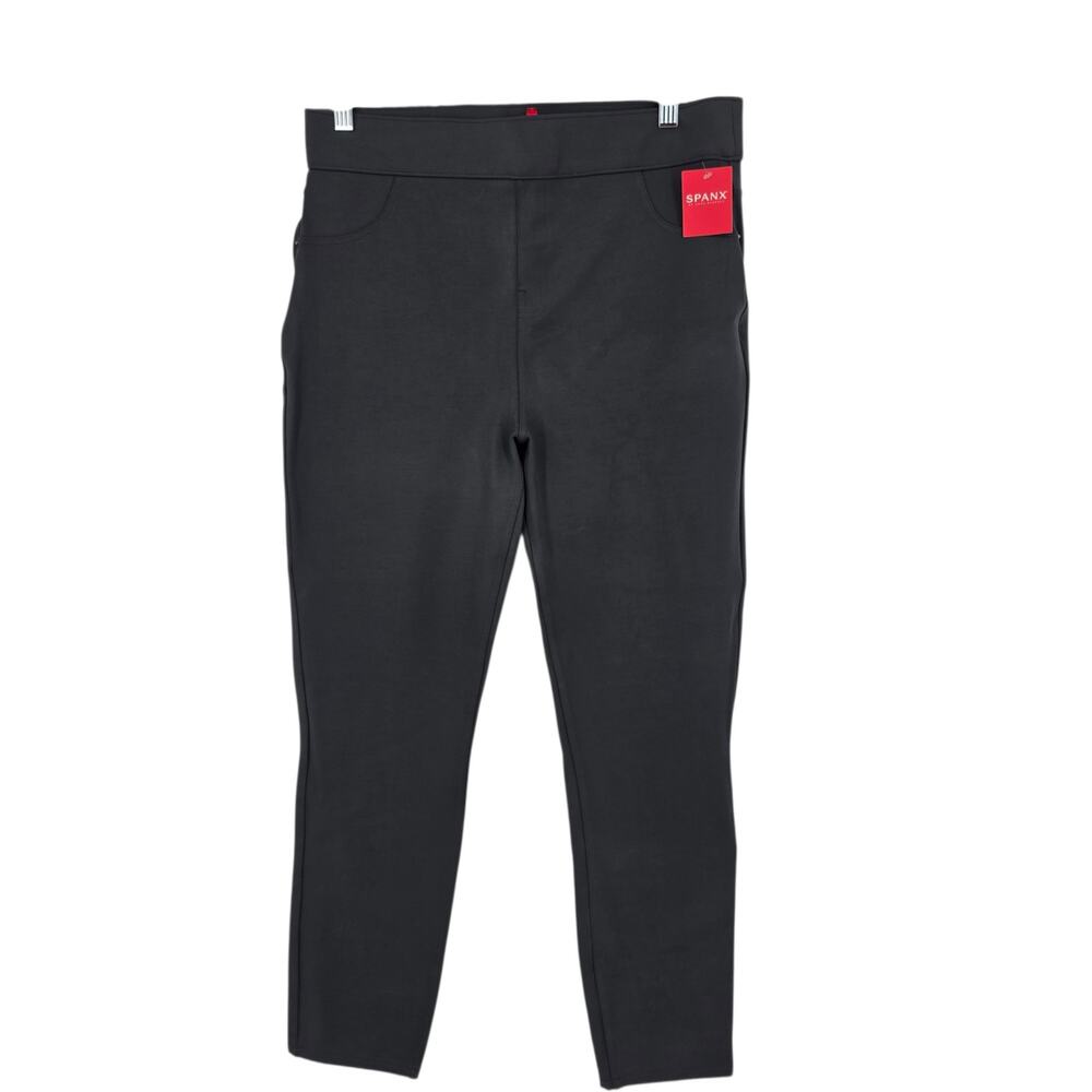 NWT Spanx The Perfect Black High Rise Ponte Skinny Ankle Pull On Pants Size XL
